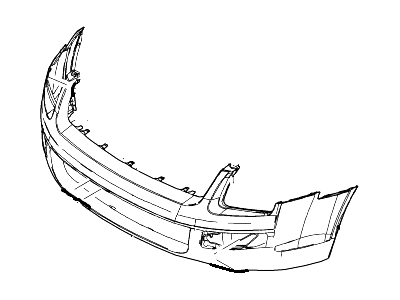 Mercury Milan Bumper - 6E5Z-17D957-CAPTM