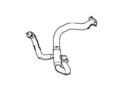 2004 Ford F53 Stripped Chassis Exhaust Pipe - 4C3Z-5246-AA