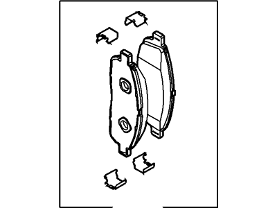 Ford 8L3Z-2V001-B Pad - Brake