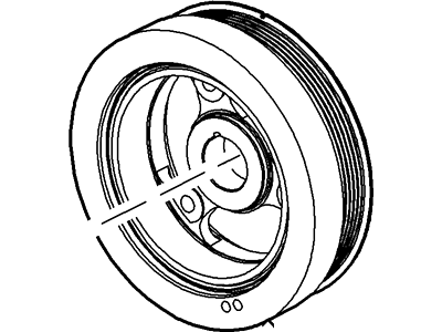 Ford F53 Stripped Chassis Crankshaft Pulley - 2L3Z-6312-AA