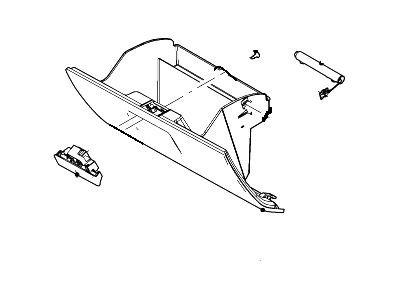 Ford Edge Glove Box - 7T4Z-7806024-AB