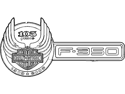 Ford 8C3Z-9942528-B Nameplate