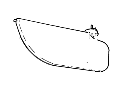 2005 Ford F-450 Super Duty Sun Visor - 4C3Z-2604104-DAD