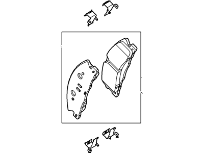 Ford DG1Z-2001-D Kit - Brake Lining