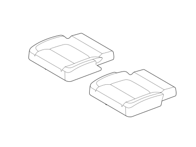 Ford JB5Z-7863804-FA Rear Seat Cushion Cover Assembly