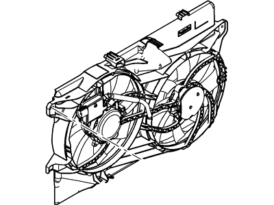 Ford 7T4Z-8C607-B Motor And Fan Assy - Engine Cooling