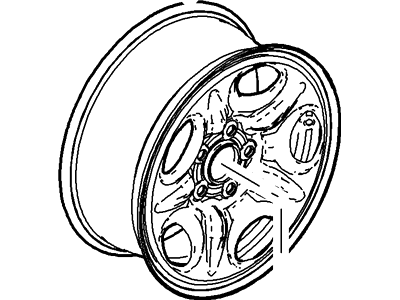 Ford 6F2Z-1007-L Wheel Assembly