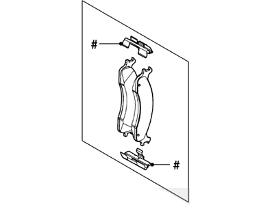 Ford 2U2Z-2V001-AG Pad - Brake