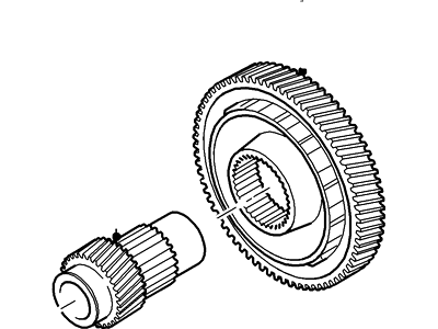 Ford 3S4Z-7H348-BA Gear And Shaft Assembly