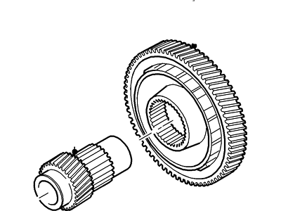 Ford XS4Z-7H348-DA Gear And Shaft Assembly