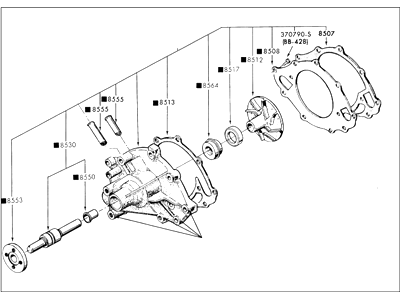 Ford F3ZZ-8501-B Pump Assembly - Water