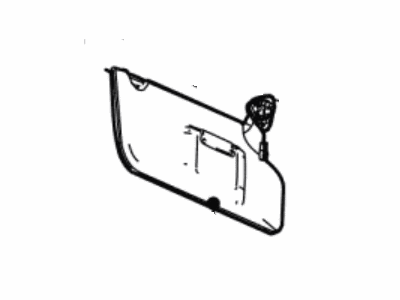 2007 Ford Freestyle Sun Visor - 6F9Z-7404104-AB