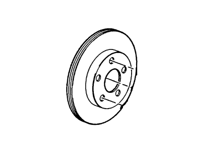 1995 Lincoln Mark VIII Brake Disc - F5LY-2C026-A