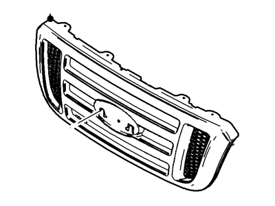 Ford 8L5Z-8200-BA Grille Assembly - Radiator