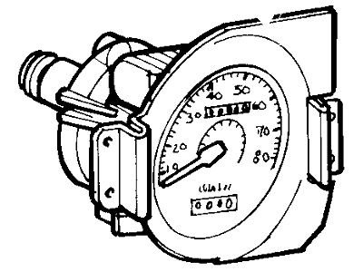 1985 Ford Mustang Speedometer - E4ZZ-17255-C