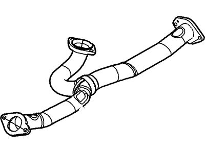 2007 Mercury Milan Exhaust Pipe - 7H6Z-5G274-AB