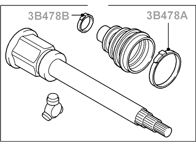 Ford Transit Connect CV Joint - 9T1Z-3B436-C