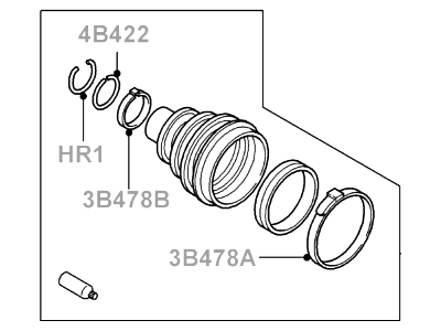 Ford Transit Connect CV Boot - 9T1Z-3A331-A