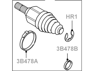 2011 Ford Transit Connect CV Joint - 9T1Z-3B436-D