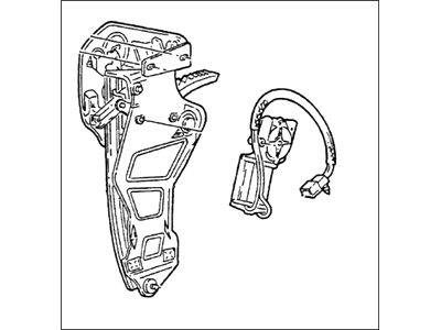 2000 Ford Mustang Window Regulator - XR3Z-7630306-AA