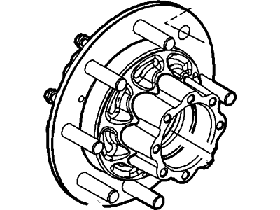 Ford 4C3Z-1109-AA Hub Assembly - Wheel