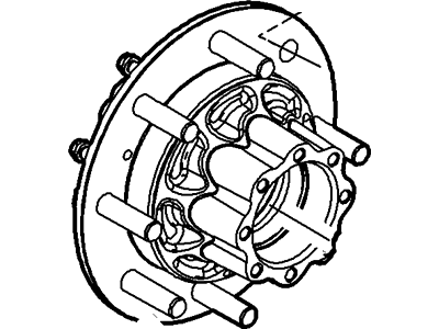 2006 Ford F53 Stripped Chassis Wheel Hub - 4C3Z-1109-AA