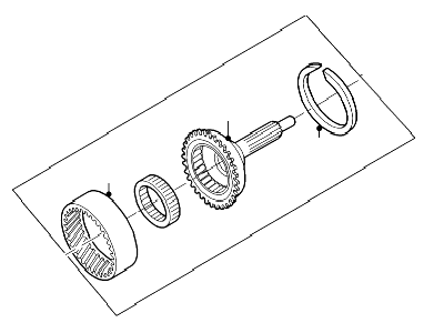 Ford 4L2Z-7L678-AA Hub Assembly