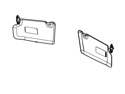 Ford 3S4Z-5404104-AAB Sun Visor Assembly