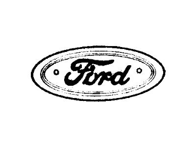 Ford E7TZ-9842528-A Nameplate Emblem Front Grille Mounted Blue