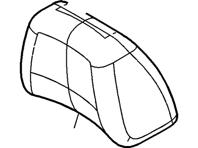 Ford AS4Z-54611A08-AB Cover - Headrest - Roll Type