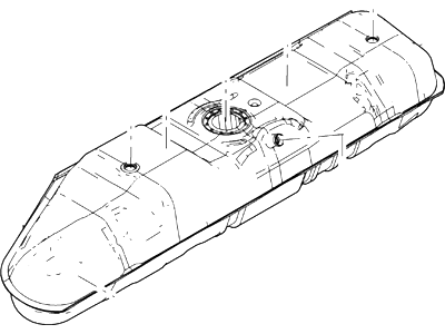 Ford 4C2Z-9002-AA Fuel Tank Assembly