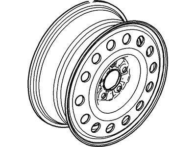 1995 Ford Mustang Spare Wheel - F4ZZ-1K007-B