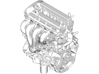 Ford DG7Z-6007-A Engine Assembly DG7Z-6007-A Ford Engine Assembly Illustration 1 of 1