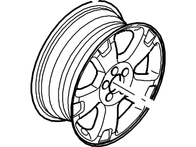 2005 Mercury Mountaineer Spare Wheel - 5L2Z-1007-CA