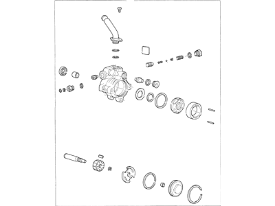 1996 Ford Contour Power Steering Pump - F83Z-3A674-ADRM