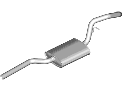 Ford CV6Z-5230-Q Centre And Rear Muffler Assembly