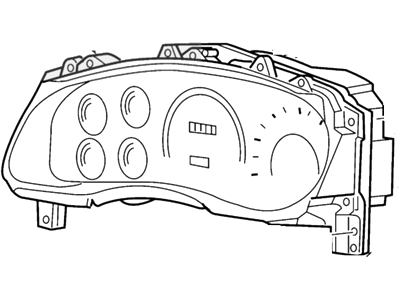 Ford 4C2Z-10849-AB Instrument Cluster