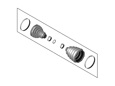 Ford CV6Z-3B437-B Front Axle Shaft