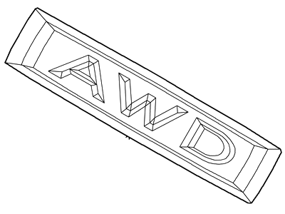 Ford 7H6Z-5442528-A Trim Panel Ornament