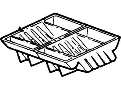 F58Z16117A72AAA Ford Compartment Assembly Rear Stowage Illustration 1 of 1