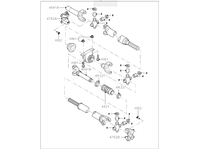 Ford 9L3Z-4R602-GF Drive Shaft Assembly