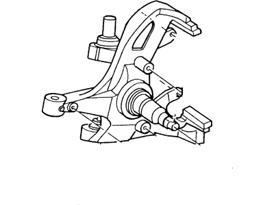 2002 Ford E-150 Spindle - XC2Z-3105-AA