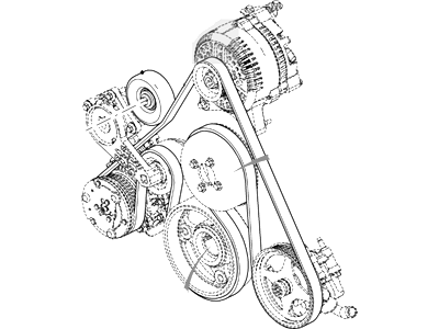 Ford E-150 Serpentine Belt - 9C2Z-8620-B