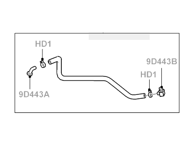 Ford YL8Z-2C053-CB Brake Tube Assembly