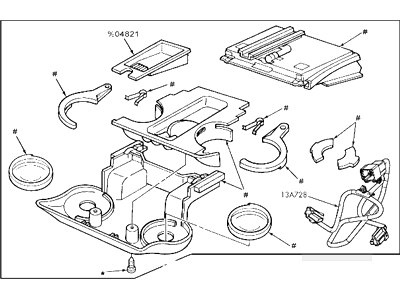 Ford YW7Z5404810AAD Receptacle & Housing A