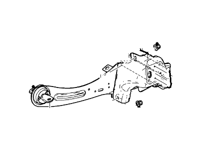 Ford 4S4Z-5A969-BA Knuckle And Hub Assembly