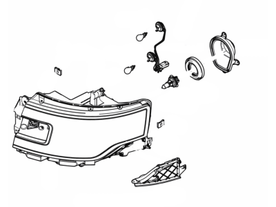 Ford DA8Z-13008-CCP Headlamp Assembly