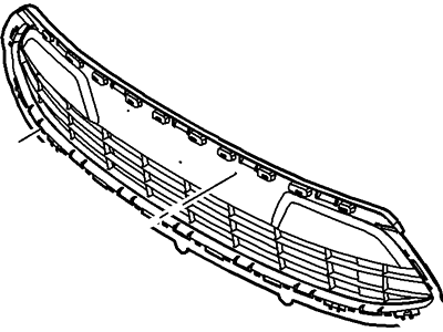 Ford AE8Z-8200-CA Grille - Radiator