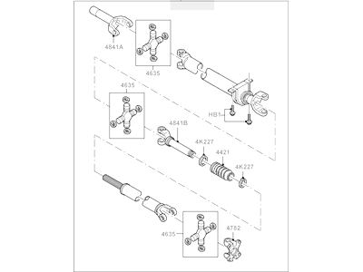 Ford 5L3Z-4R602-P Drive Shaft Assembly