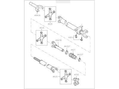 2006 Lincoln Mark LT Drive Shaft - 5L3Z-4R602-P